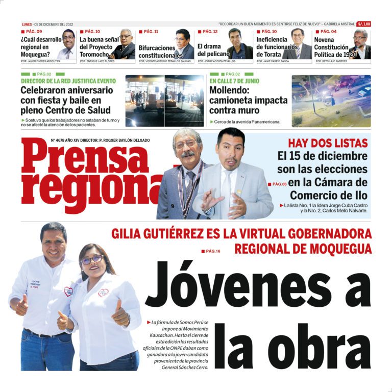 La Prensa Regional – Lunes 05 diciembre de 2022