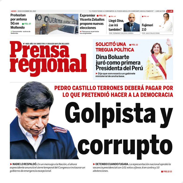 La Prensa Regional – Jueves 08 de diciembre de 2022