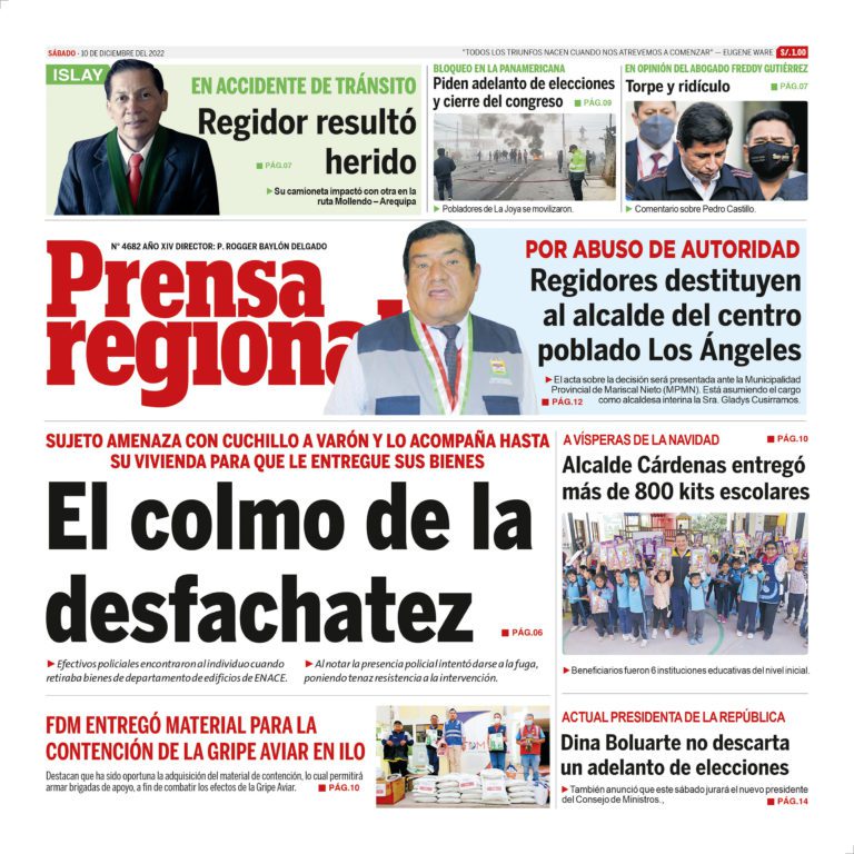 La Prensa Regional – Sábado 10 de diciembre de 2022