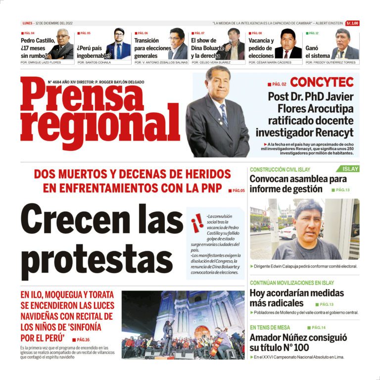 La Prensa Regional – Lunes 12 de diciembre de 2022