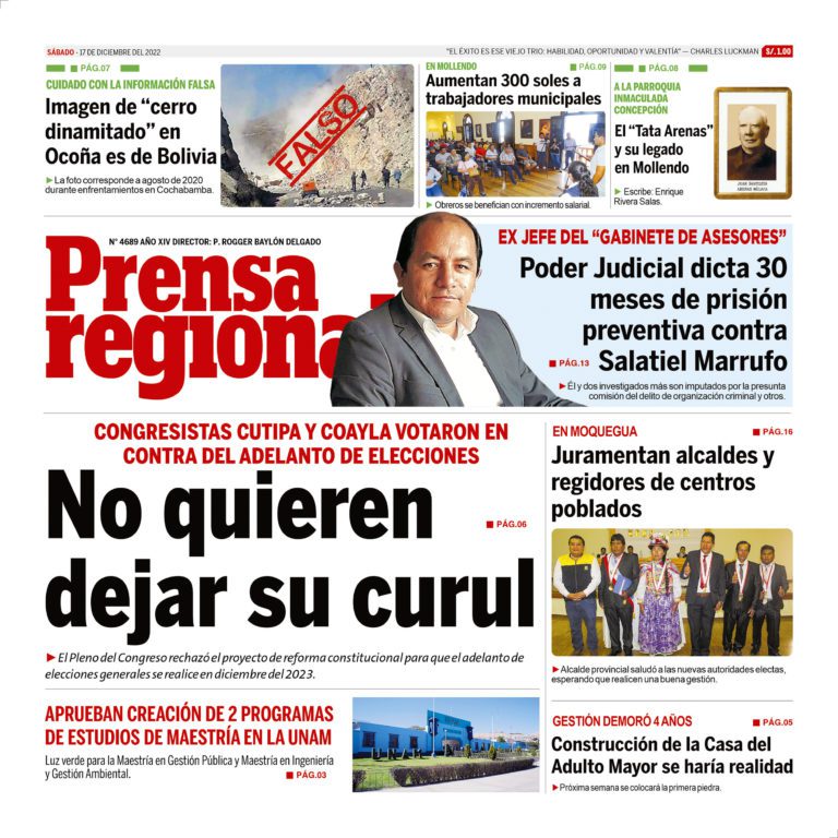 La Prensa Regional – Sábado 17 de diciembre de 2022