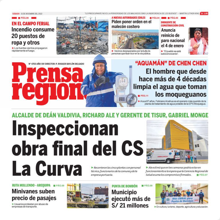 La Prensa Regional – Sábado 31 de diciembre de 2022