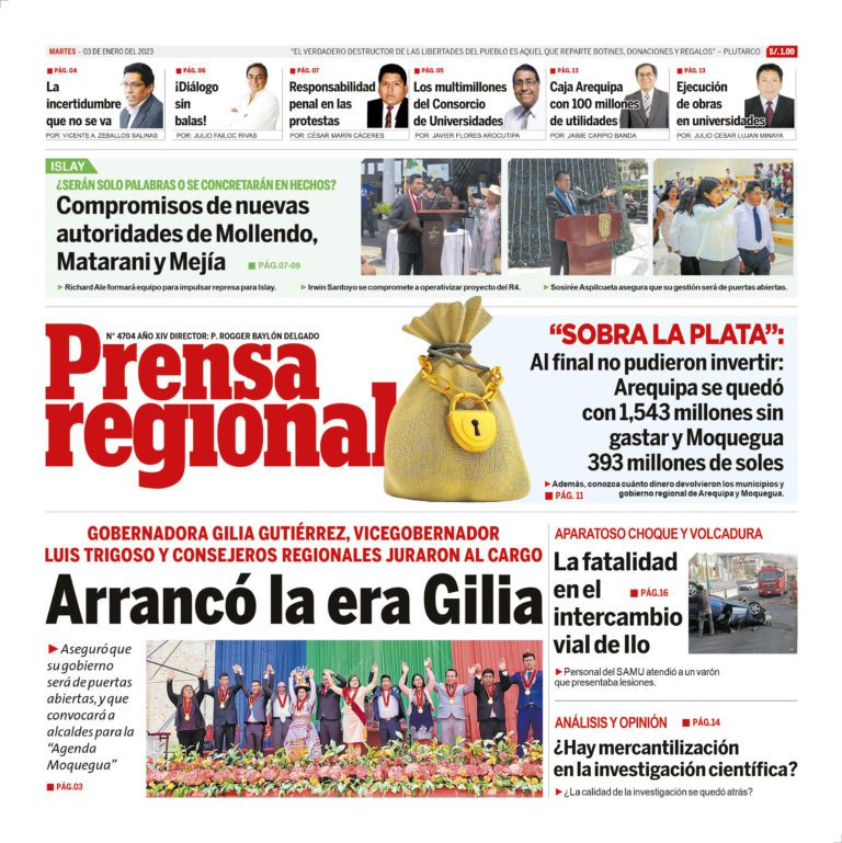 La Prensa Regional – Martes 03 de enero de 2023