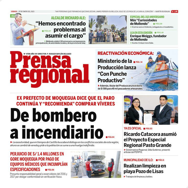 La Prensa Regional – Sábado 07 de enero de 2023