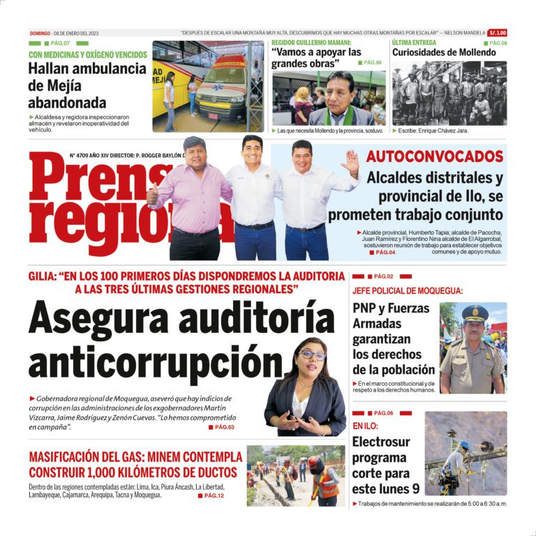 La Prensa Regional – Domingo 08 de enero de 2023