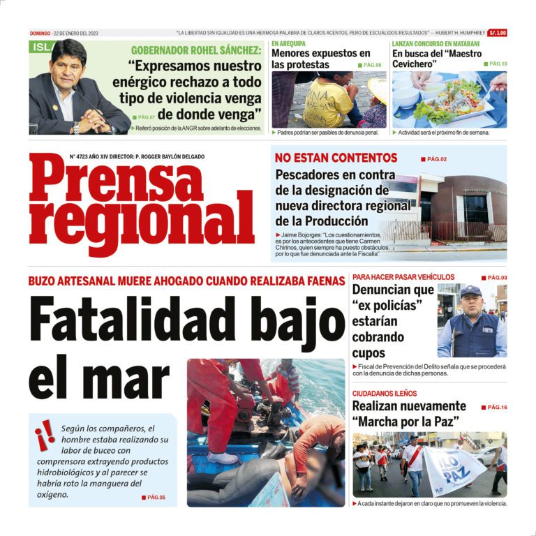 La Prensa Regional – Domingo 22 de enero de 2023