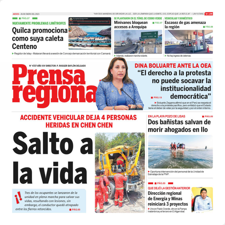 La Prensa Regional – Jueves 26 de enero de 2023
