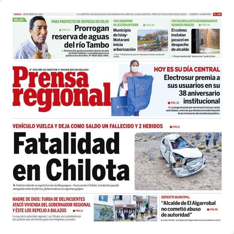 La Prensa Regional – Sábado 28 de enero de 2023