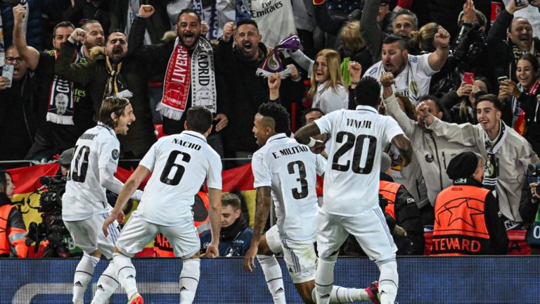 UCL: Real Madrid goleó de visita al Liverpool y Frankfurt cayó ante el Napoli