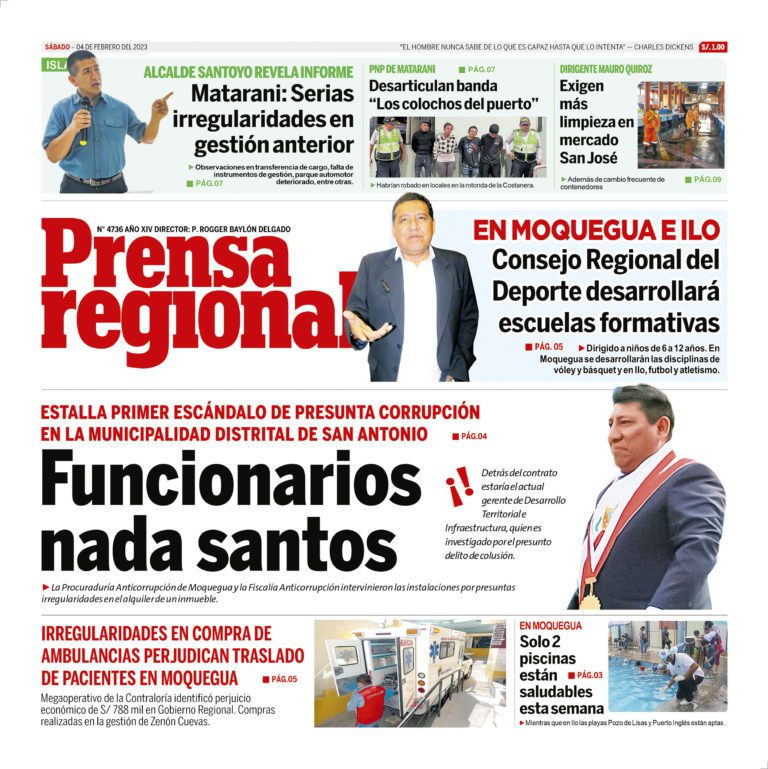 La Prensa Regional – Sábado 04 de febrero de 2023