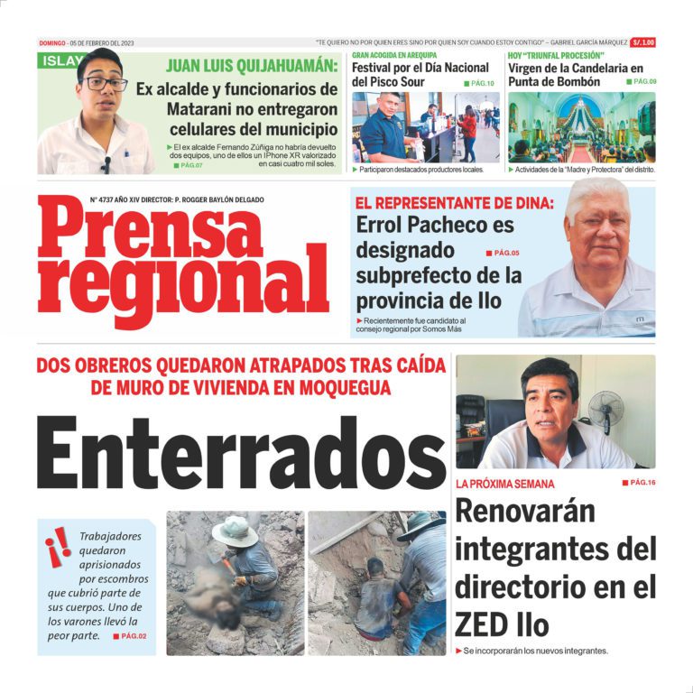 La Prensa Regional – Domingo 05 de febrero de 2023