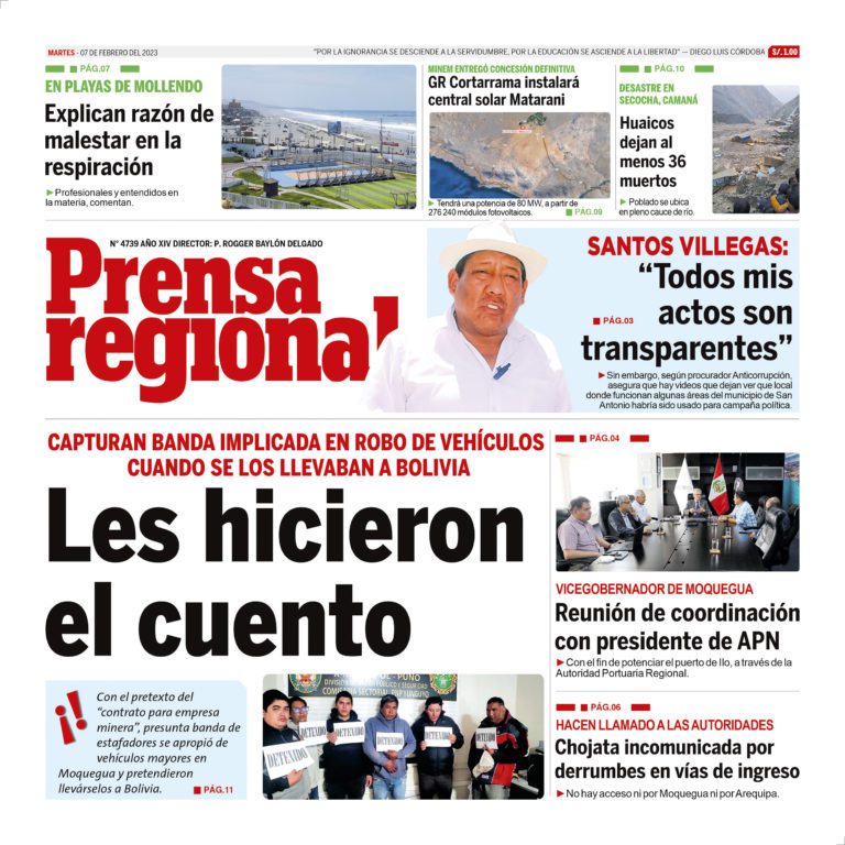 La Prensa Regional – Martes 07 de febrero de 2023