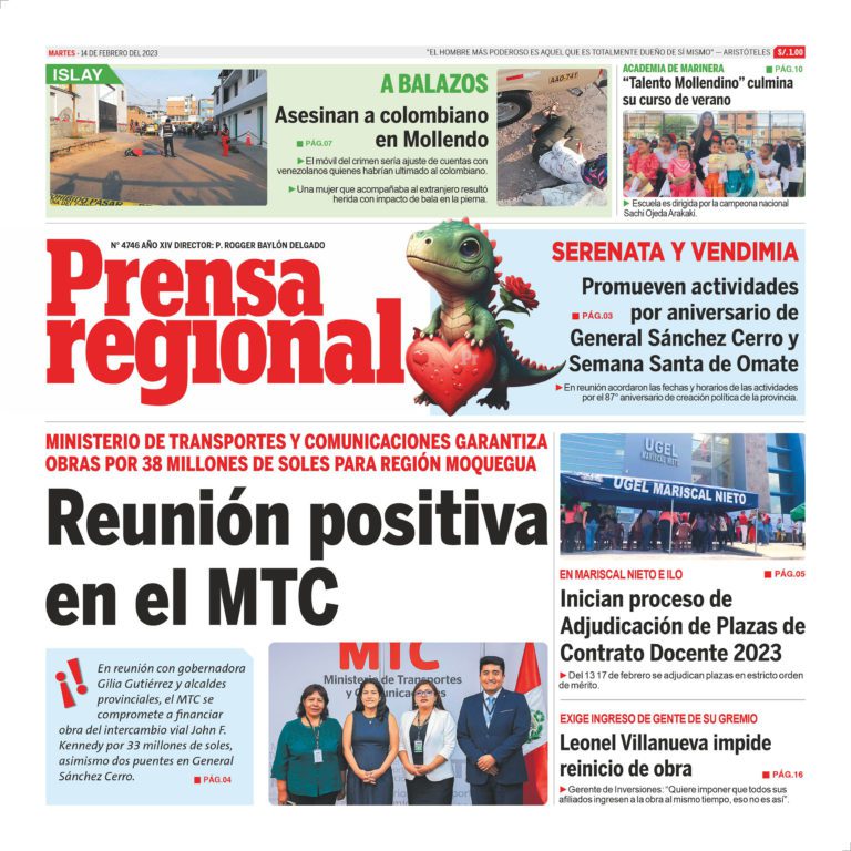 La Prensa Regional – Martes 14 de febrero de 2023