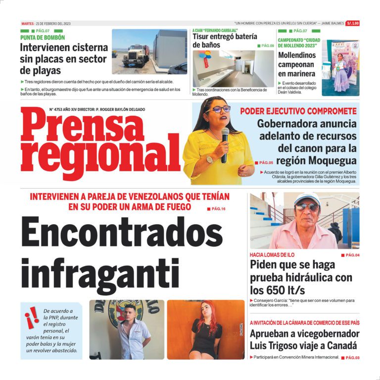 La Prensa Regional – Martes 21 de febrero de 2023