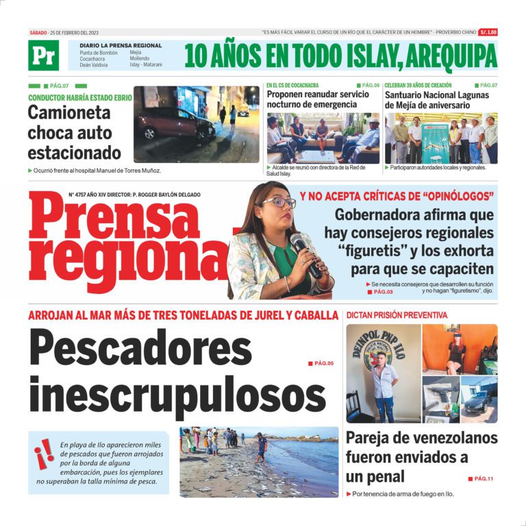 La Prensa Regional – Sábado 25 de febrero de 2023
