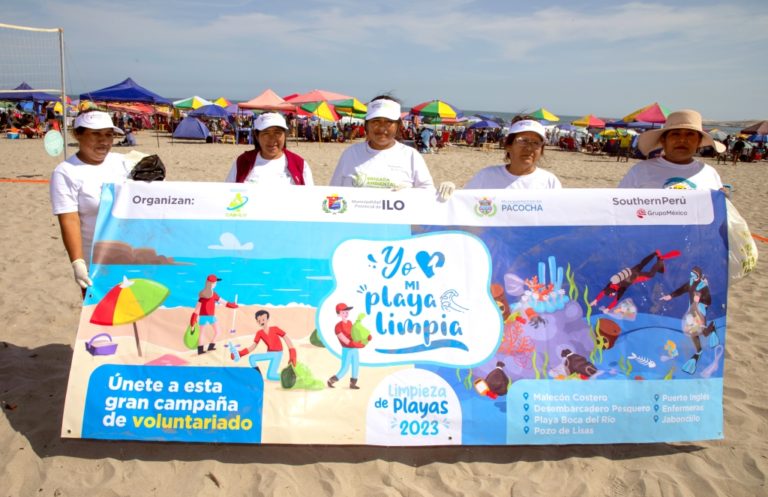 Southern Perú impulsa campaña “Yo amo mi playa limpia” en el litoral de Ilo