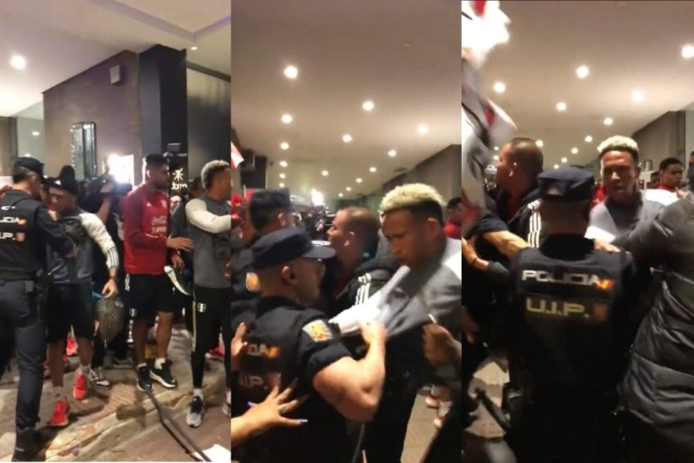 Policía española agredió a jugadores de la selección peruana