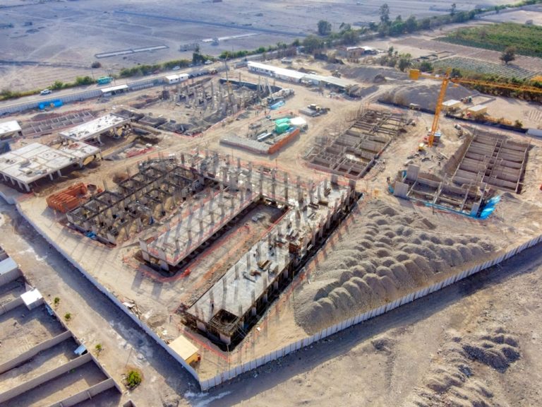 Nueva sede del COAR Tacna que ejecutan Southern Perú y Minedu con 15% de avance