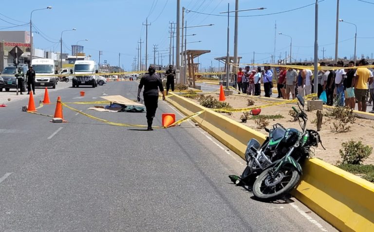 Ilo: Mujer muere tras ser impactada violentamente por moto lineal en la Av. Pedro Huilca
