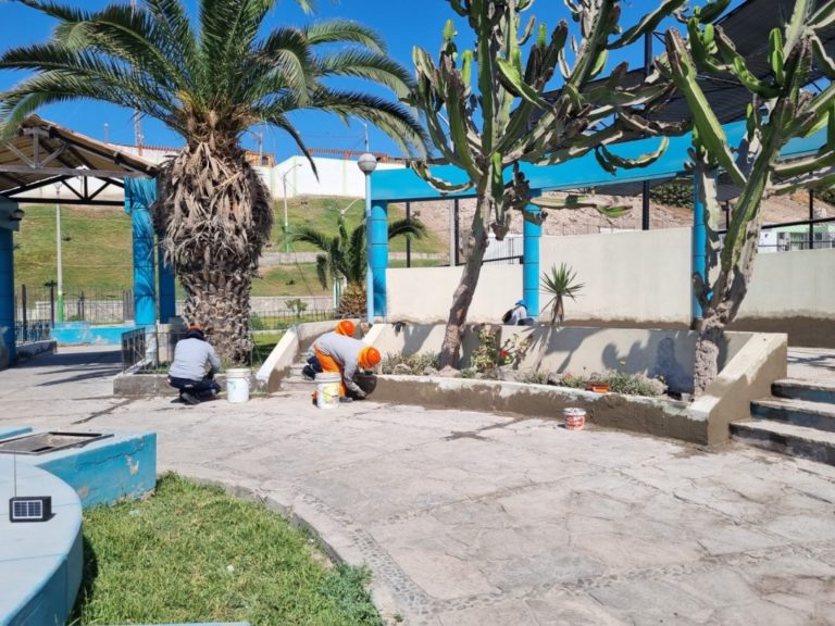 Ingreso a Cocachacra: Inician mantenimiento a parque “Víctor A. Belaunde”