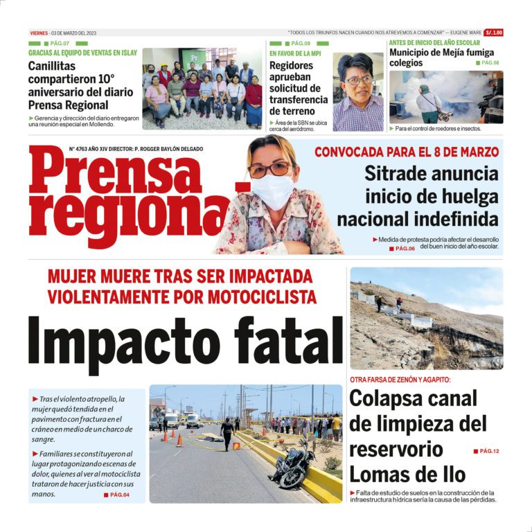La Prensa Regional – Viernes 03 de Marzo de 2023
