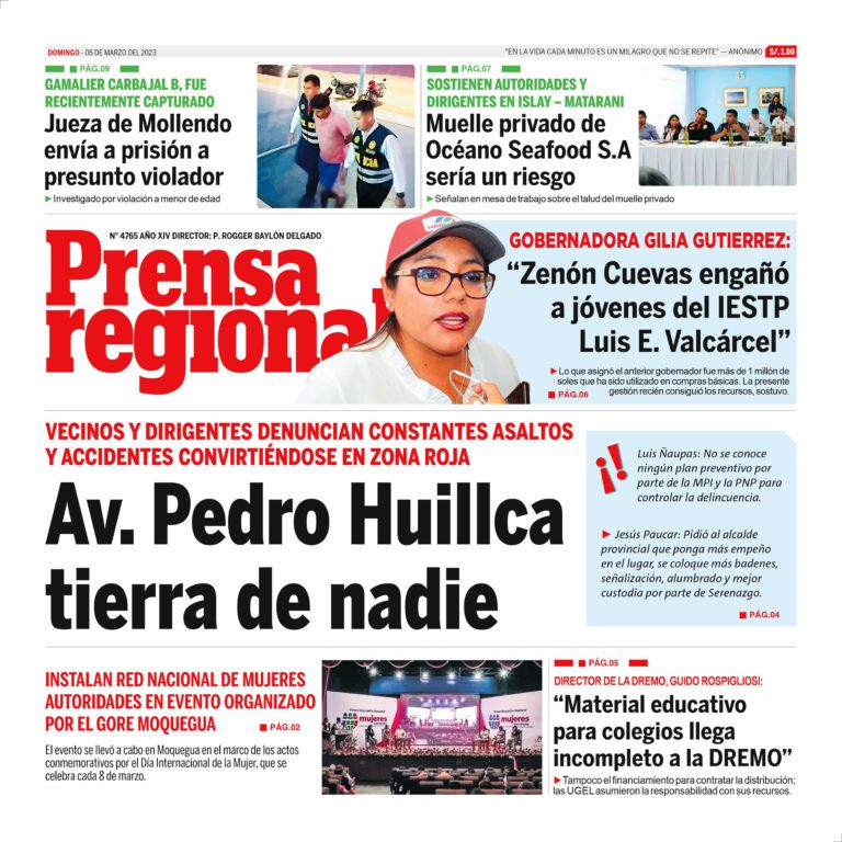 La Prensa Regional – Domingo 05 de Marzo de 2023