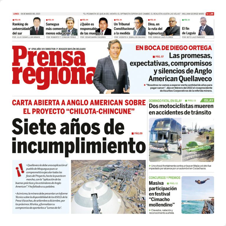 La Prensa Regional – Lunes 06 de Marzo de 2023