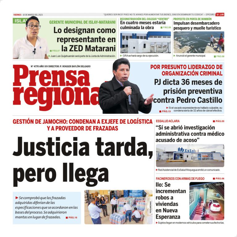La Prensa Regional – Viernes 10 de Marzo de 2023