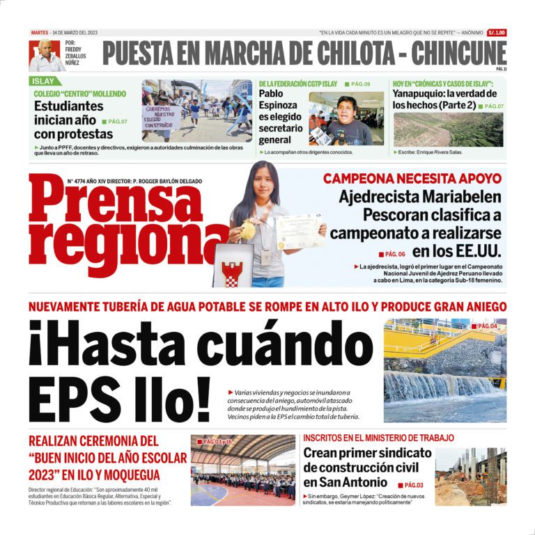 La Prensa Regional – Martes 14 de Marzo de 2023