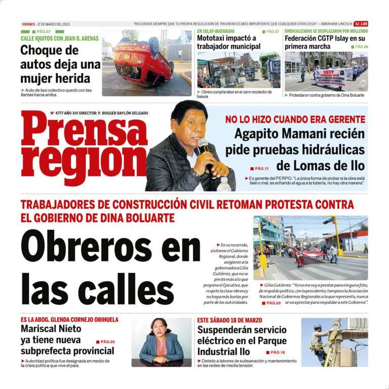 La Prensa Regional – Viernes 17 de Marzo de 2023