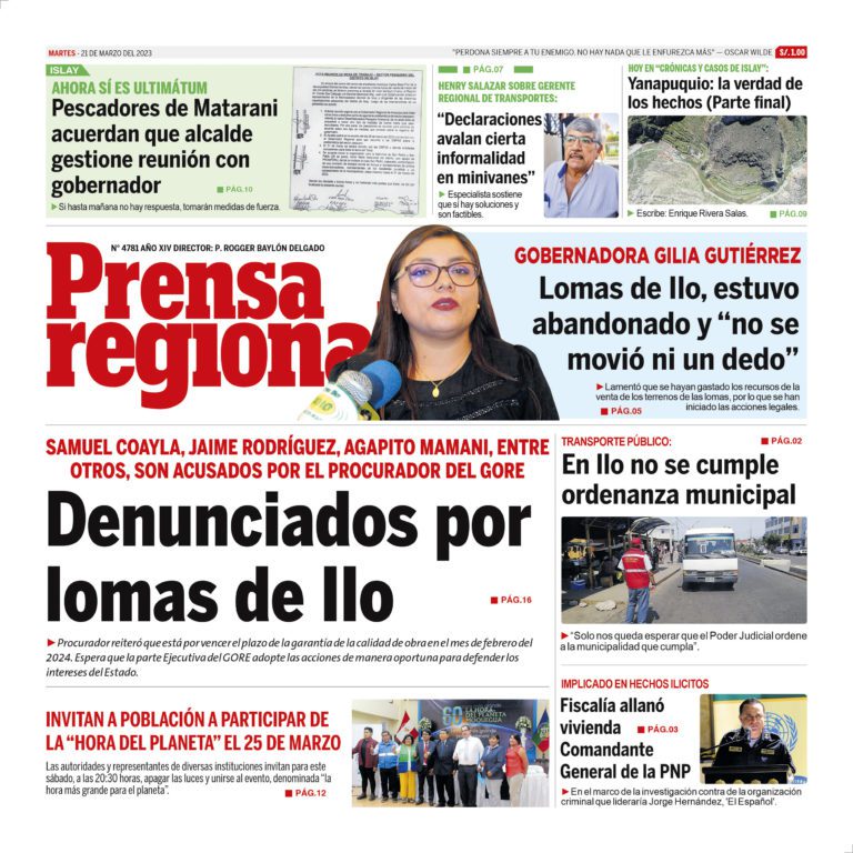 La Prensa Regional – Martes 21 de Marzo de 2023
