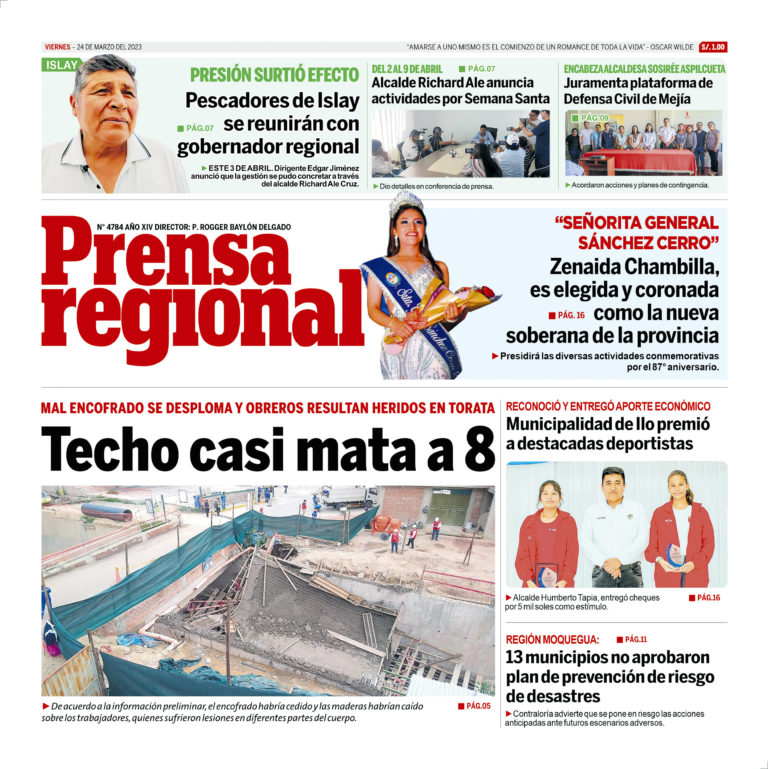La Prensa Regional – Viernes 24 de Marzo de 2023