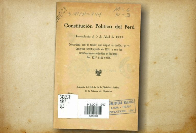 Contexto histórico de la Constitución de 1933: historia que están borrando los caviares