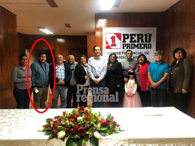 Gerente del PERPG confirma que es directivo del partido político de Martín Vizcarra