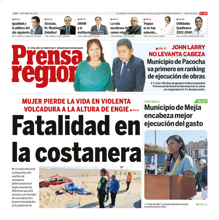 La Prensa Regional – Lunes 03 de abril de 2023