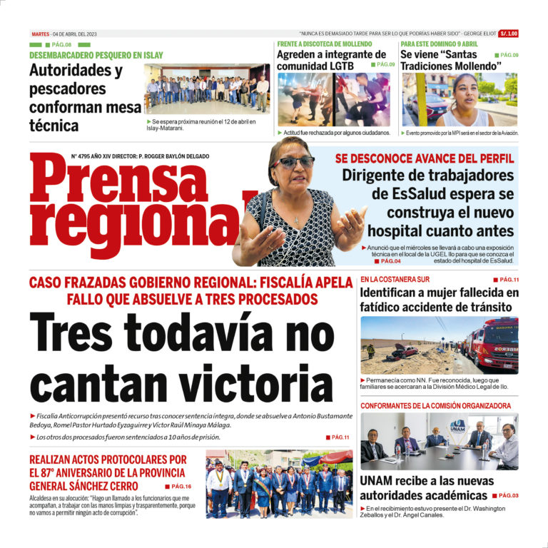 La Prensa Regional – Martes 04 de abril de 2023