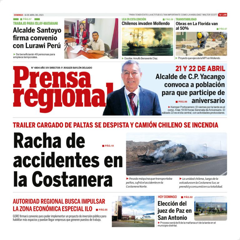 La Prensa Regional – Domingo 16 de abril de 2023