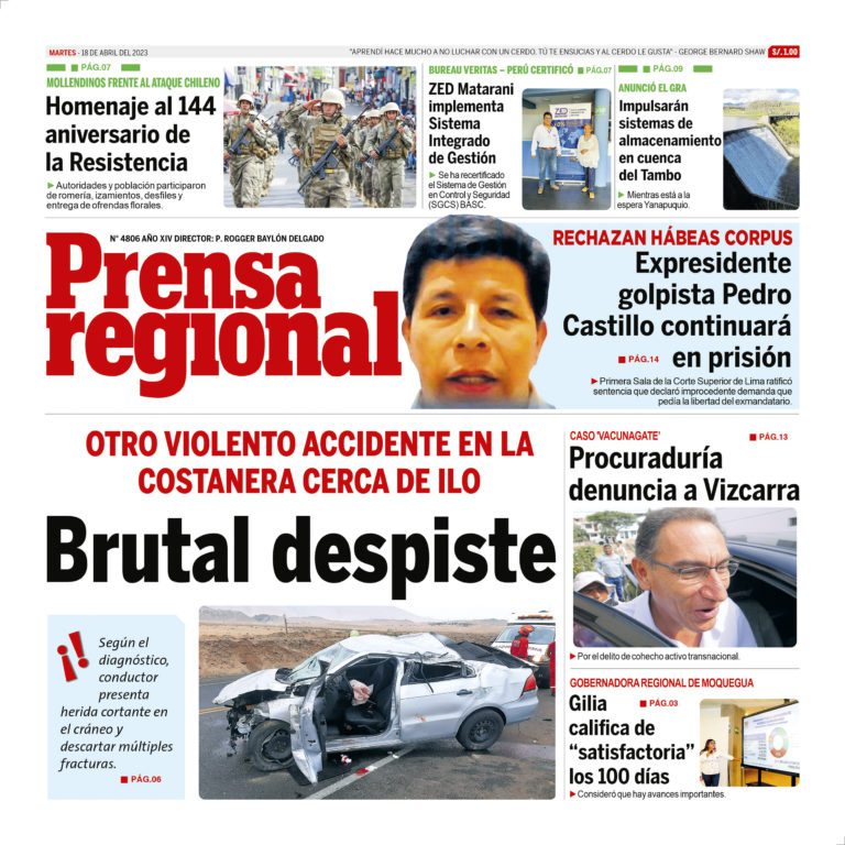 La Prensa Regional – Martes 18 de abril de 2023