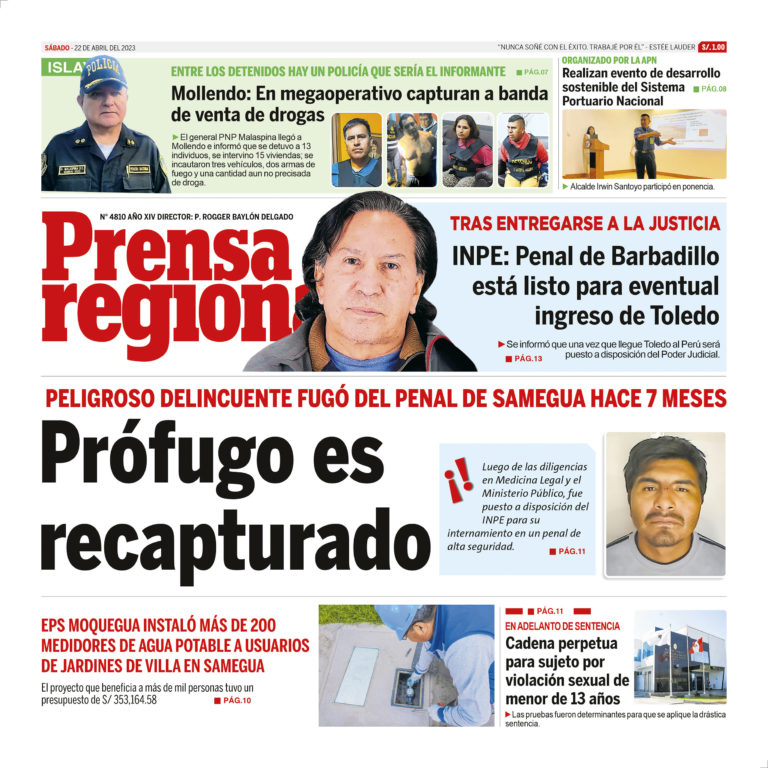 La Prensa Regional – Sábado 22 de abril de 2023