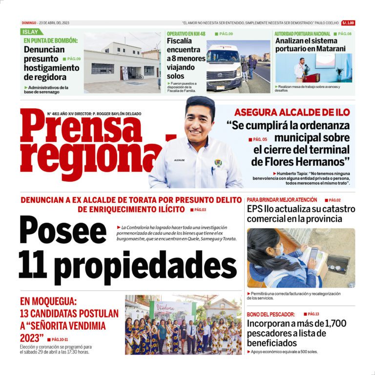 La Prensa Regional – Domingo 23 de abril de 2023