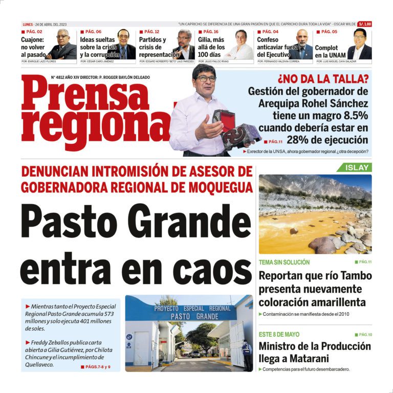 La Prensa Regional – Lunes 24 de abril de 2023