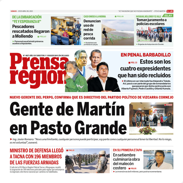 La Prensa Regional – Sábado 29 de abril de 2023