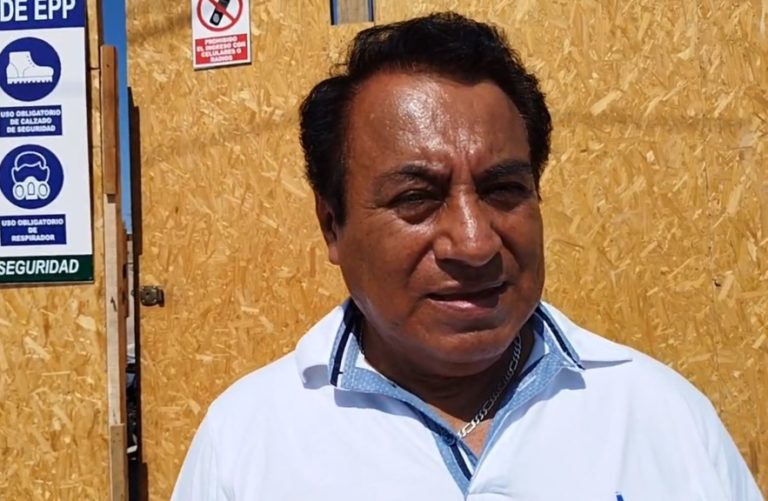 Consejero Pedro Noguera molesto porque paralizarán obra del centro de salud de la Pampa Inalámbrica