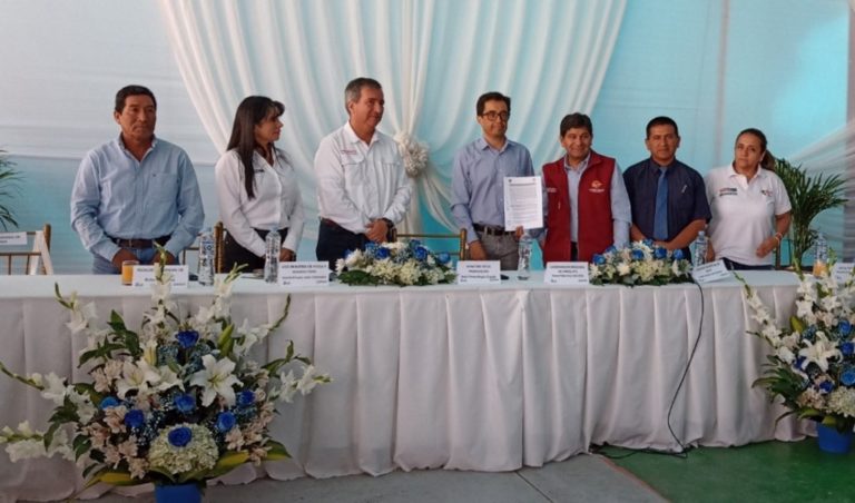 Tisur y GRA renuevan convenio para estudios de nuevo desembarcadero pesquero en Matarani