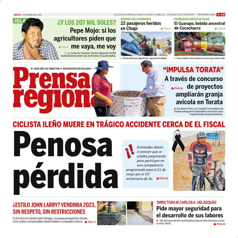 La Prensa Regional – Martes 02 de mayo de 2023