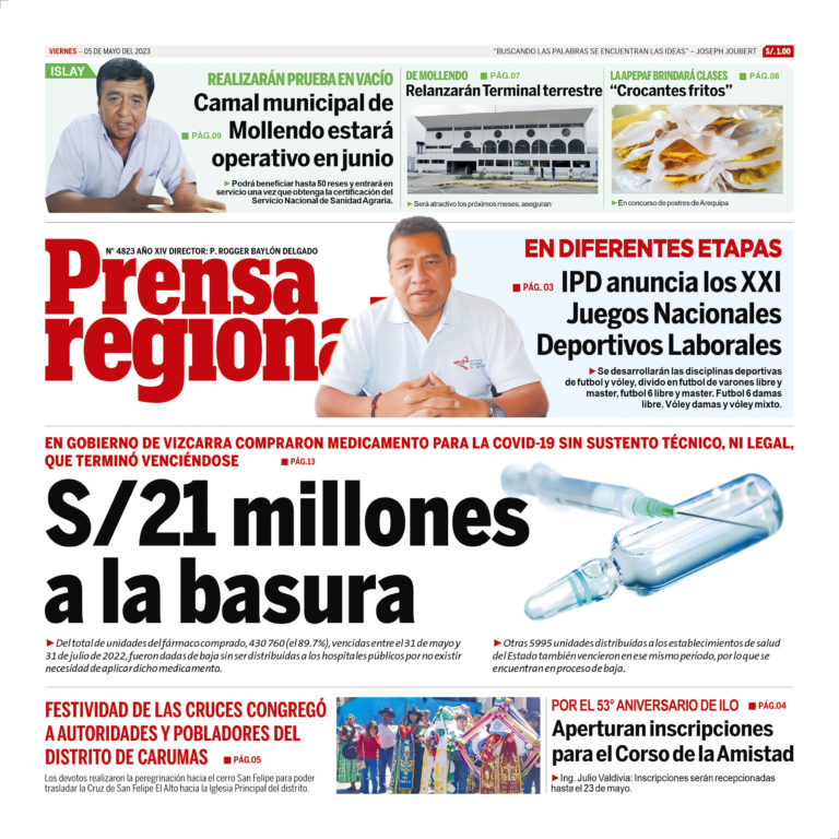 La Prensa Regional – Viernes 05 de mayo de 2023