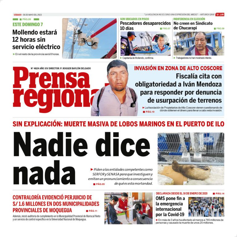 La Prensa Regional – Sábado 06 de mayo de 2023