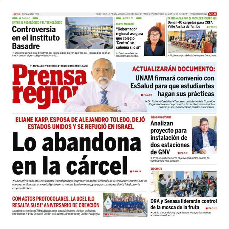 La Prensa Regional – Jueves 11 de mayo de 2023