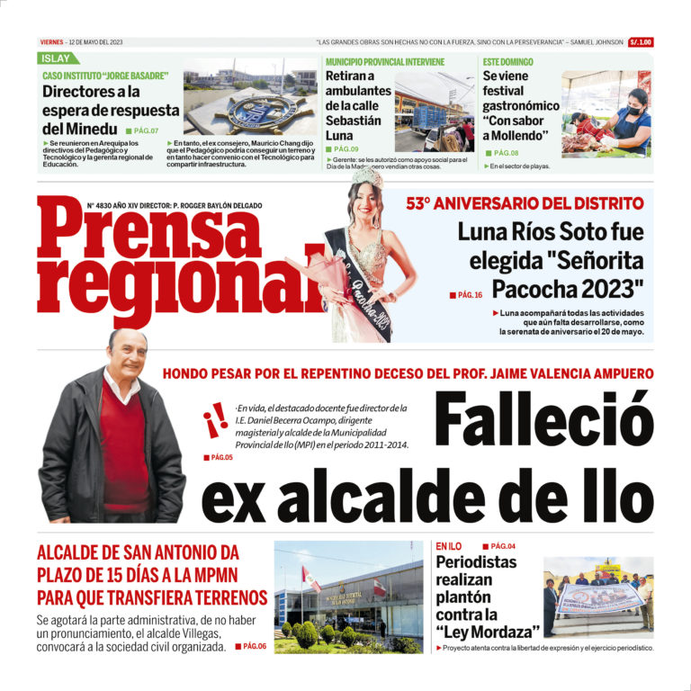 La Prensa Regional – Viernes 12 de mayo de 2023