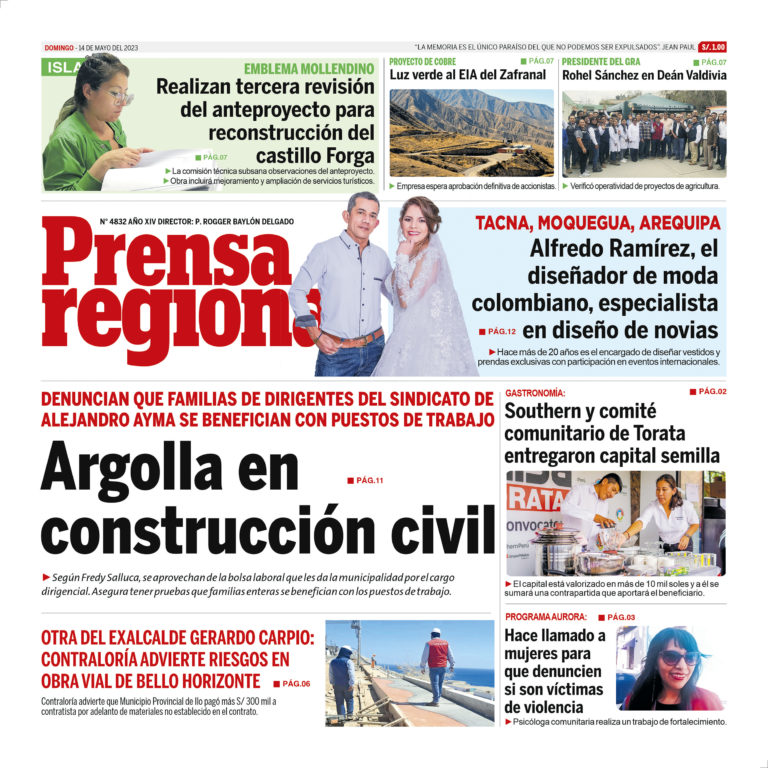 La Prensa Regional – Domingo 14 de mayo de 2023